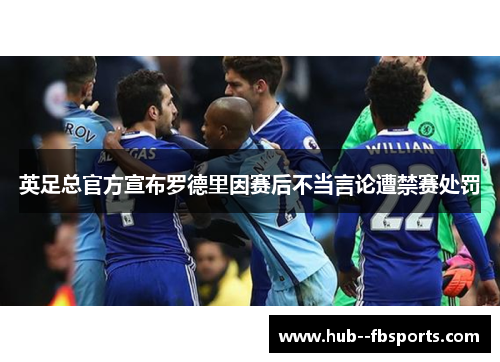 英足总官方宣布罗德里因赛后不当言论遭禁赛处罚 英足总官方宣布罗德里因赛后不当言论遭禁赛处罚